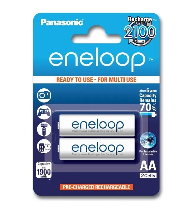 Аккумулятор Panasonic eneloop AA 1900 mAh BK-3MCCE/2BE