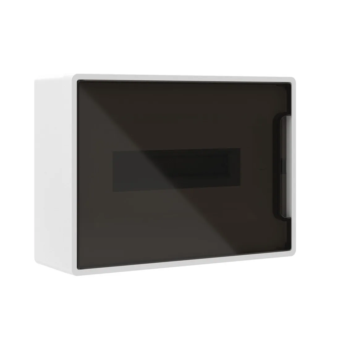 Щиток настенный FRAME белый DKC F12W1WD 12 модулей с тонированной дверцей