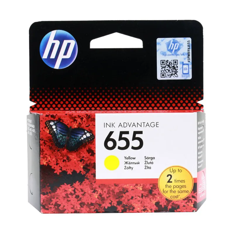 Картридж HP Europe CZ112AE №655 желтый