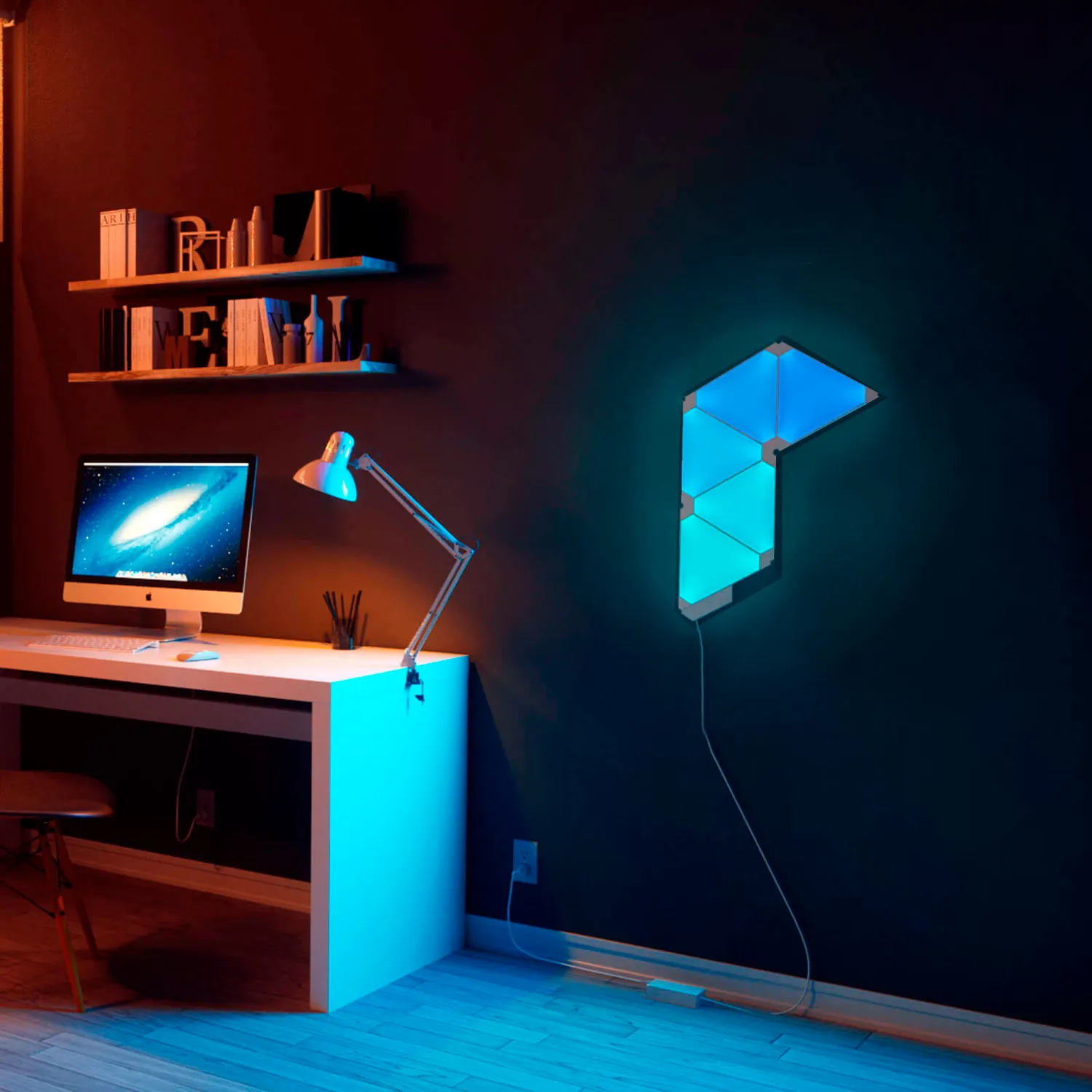 Smart lighting Starter kit Nanoleaf Shapes, Triangles Mini, (NL48-5002TW-5PK), White, 5 Pack