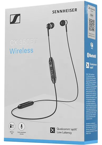 Bluetooth Гарнитура Sennheiser CX 350 BT Black