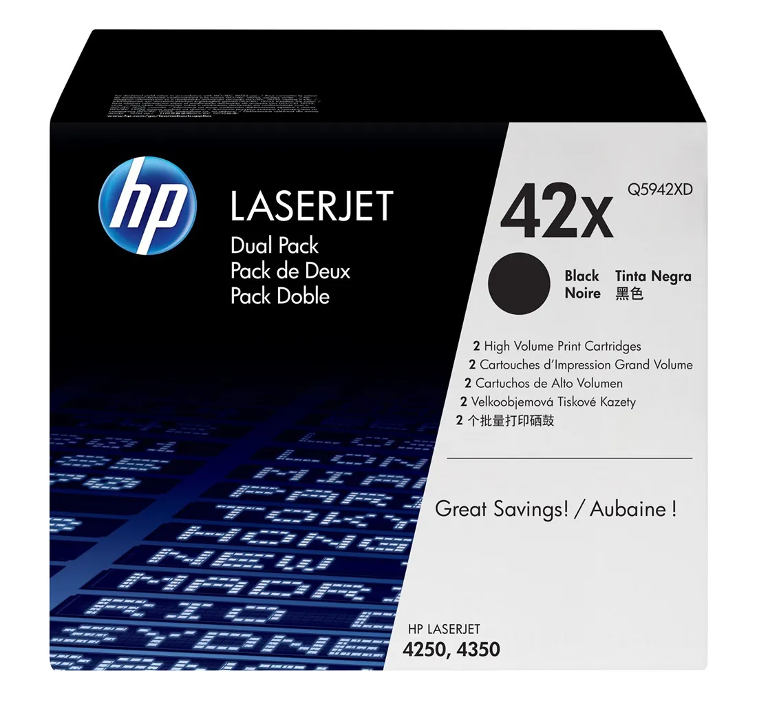 Картридж лазерный HP LaserJet 42X Q5942XD Черный