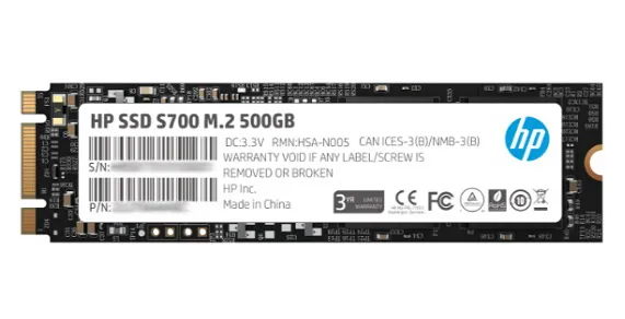 SSD накопитель 500GB HP S700 M.2