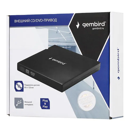 Внешний привод Gembird DVD-USB-02R