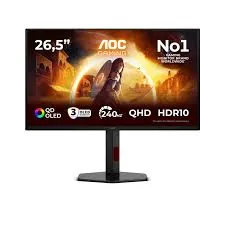 Монитор Игровой 27" AOC Q27G4ZDR QD-OLED 2560x1440 240Hz 0.03ms 400cd/m2 1,5M:1 2xHDMI 1xDP 2xUSB-A 1xUSB-B Черный