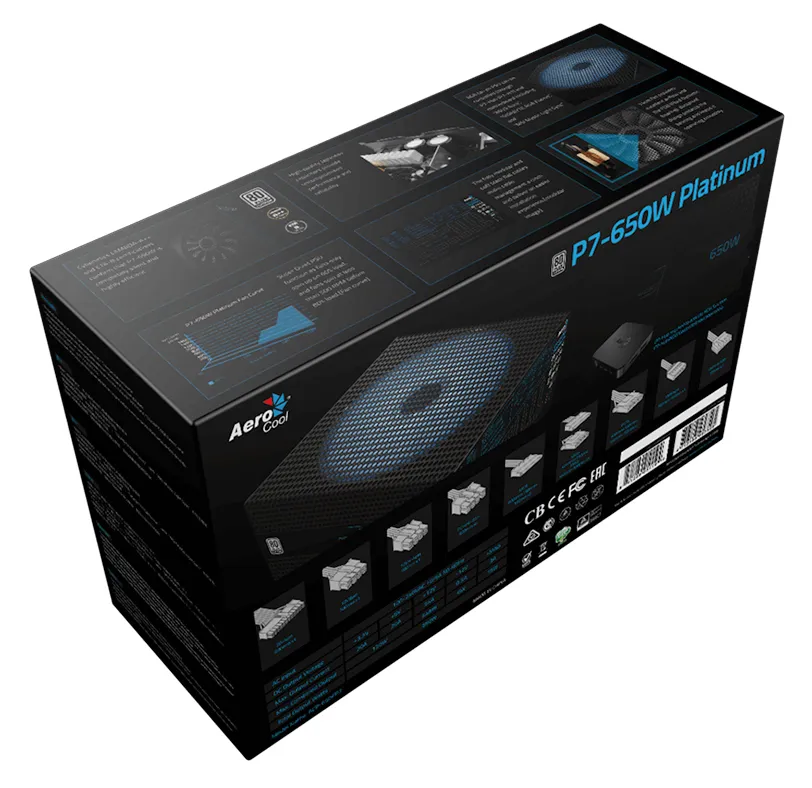 Блок питания ATX AeroCool P7-650W Platinum 650W