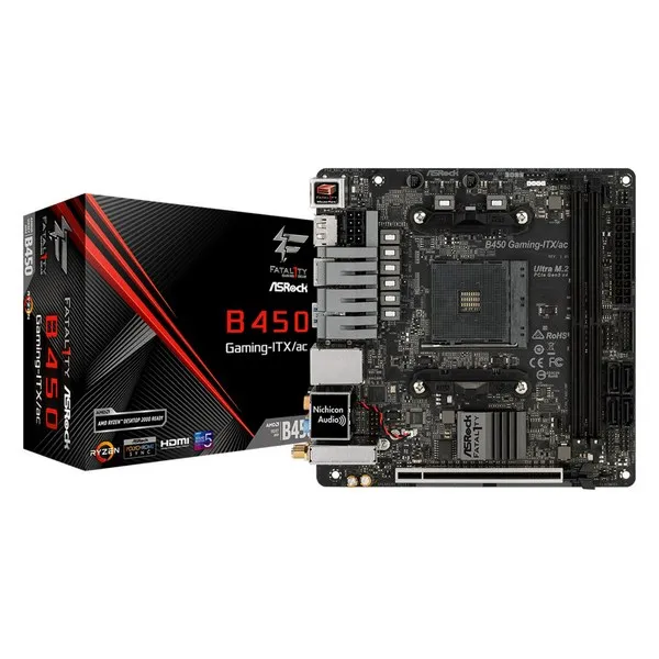 Материнская плата ASRock B450 GAMING-ITX/AC