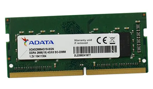 Оперативная память для ноутбука 4 GB ADATA AD4S26664G19-SGN