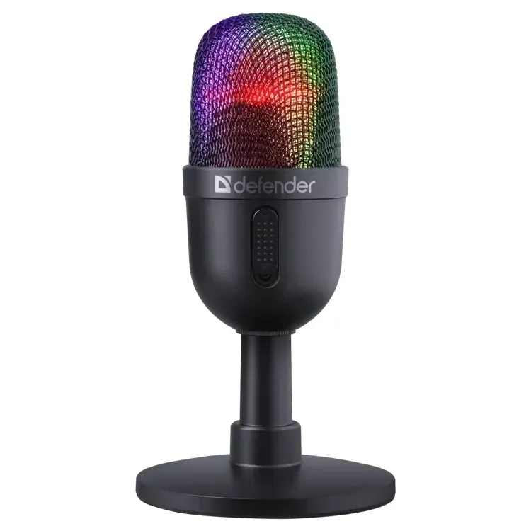 Игровой стрим микрофон Defender Forte GMC 350 USB черный