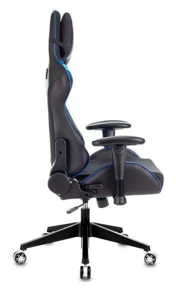 Игровое компьютерное кресло Zombie VIKING 4 AERO черный/синий