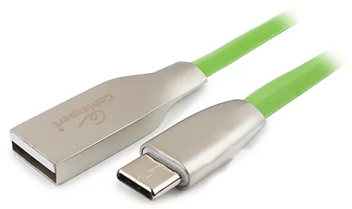 Кабель USB Type A-C Cablexpert CC-G-USBC01Gn-1M