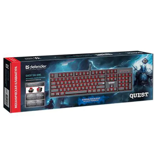Клавиатура Defender Quest GK-596 RU Black