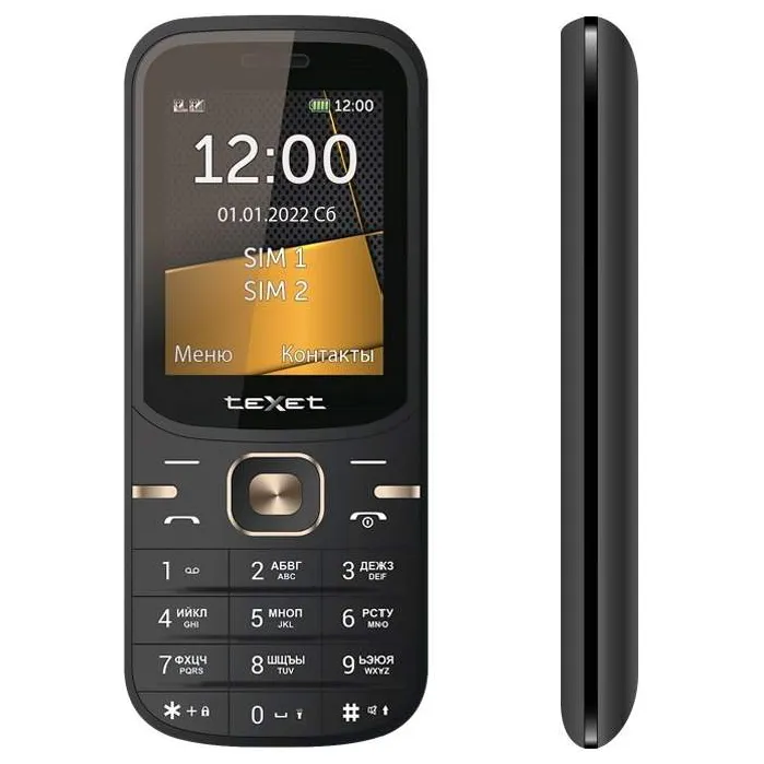 Мобильный телефон Texet TM-216 черный