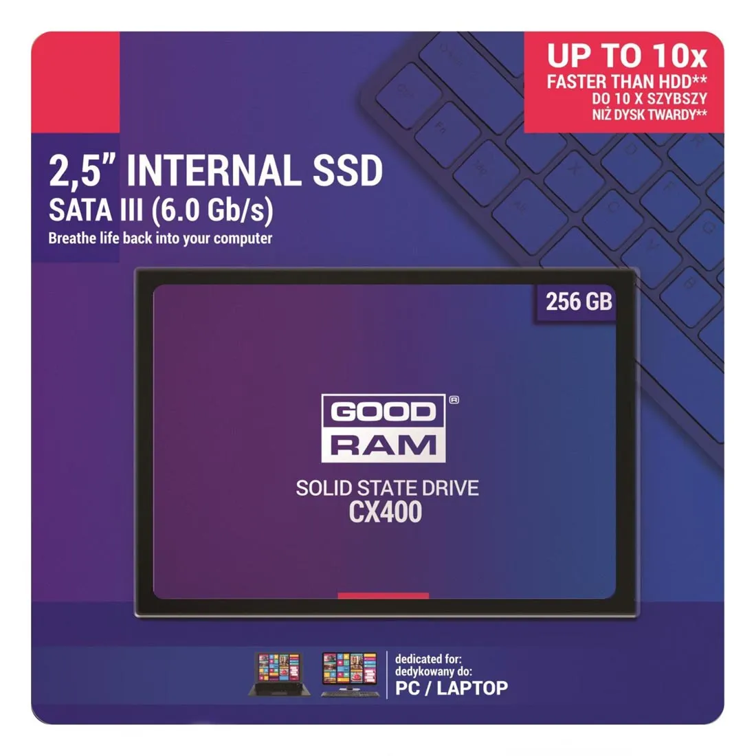 SSD накопитель 256GB GOODRAM CX 400 SSDPR-CX400-256