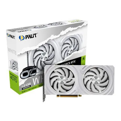 Видеокарта 12GB PALIT RTX4070 WHITE OC NE64070S19K9-1048L