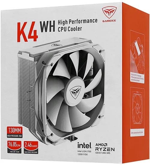 Кулер для процессора PCCooler K4 WH white