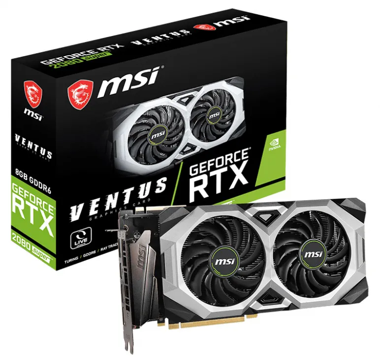 Видеокарта 8GB MSI RTX 2080 SUPER VENTUS XS