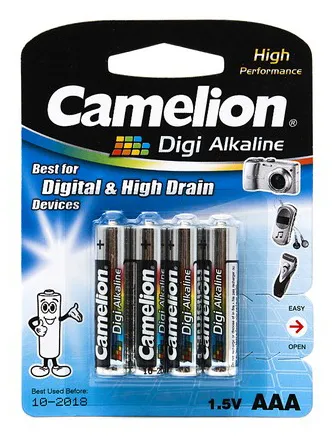 Батарейка CAMELION Digi Alkaline LR03-BP4DG