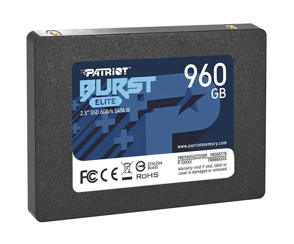 SSD накопитель 960 GB Patriot Burst Elite PBE960GS25SSD