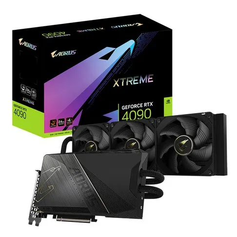 Видеокарта 24Gb Gigabyte RTX4090 AORUS XTREME WATERFORCE 24G GV-N4090AORUSX W-24GD