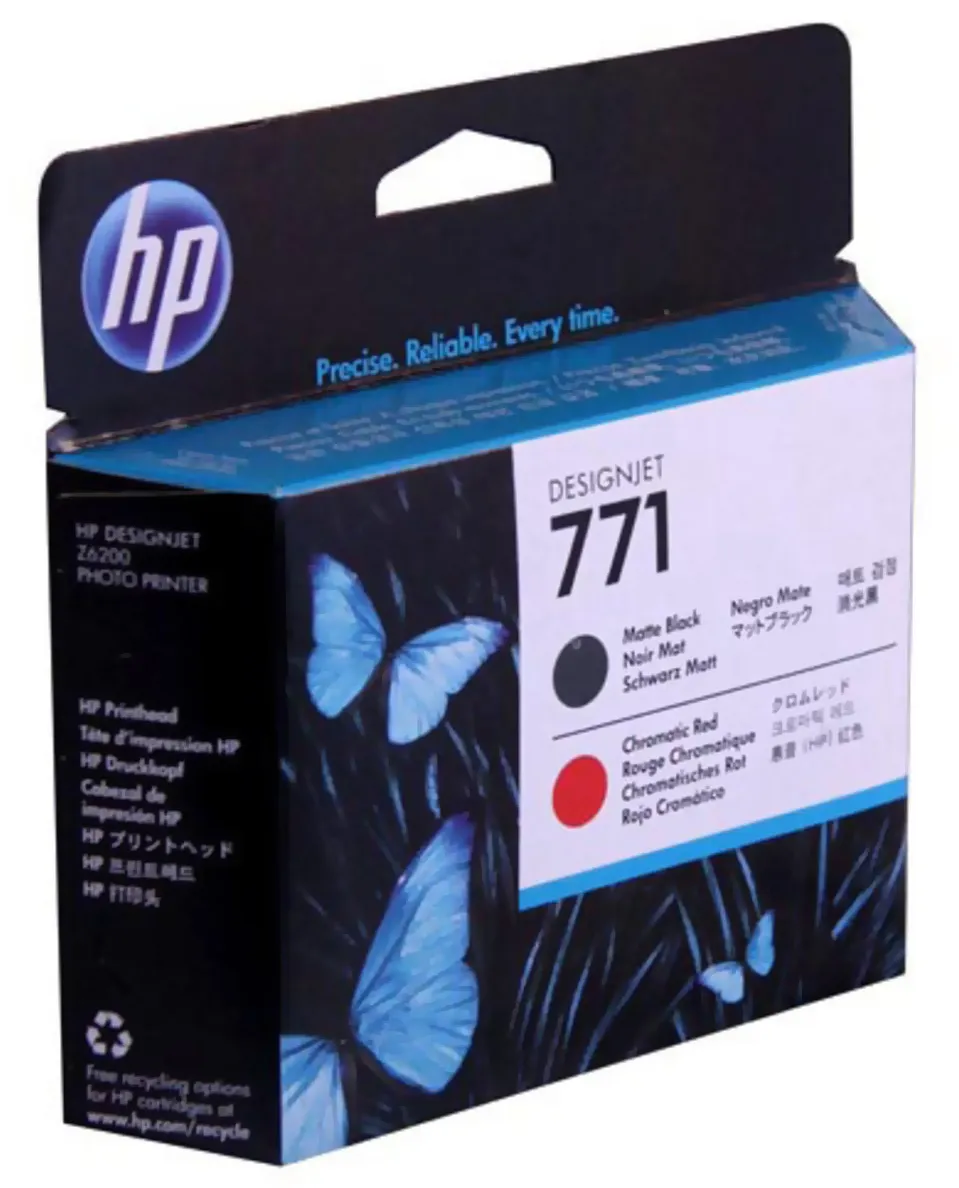 Печатающая головка HP CE017A Matte Black and Chromatic Red №771