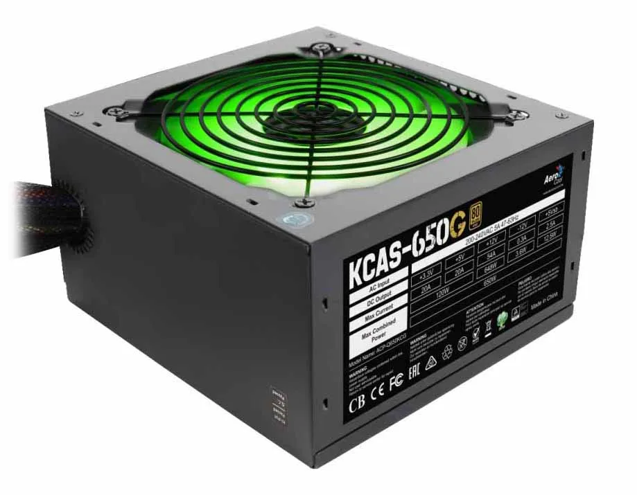 Блок питания ATX AeroCool Kcas-650G 650W