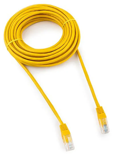 Патч корд UTP 5e-Cat 15 m Cablexpert PP10-15M/Y желтый