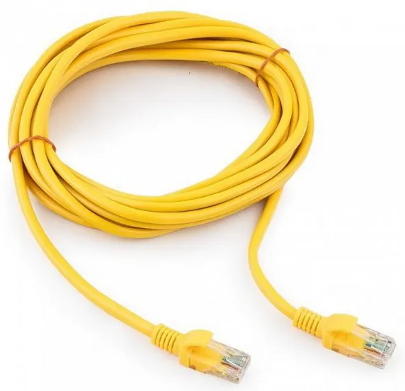 Патч корд UTP 5e-Cat 7.5 m Cablexpert PP12-7.5M/Y желтый
