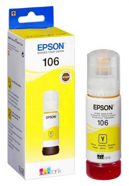 Картридж Epson C13T00R440 106 EcoTank YE Ink Bottle
