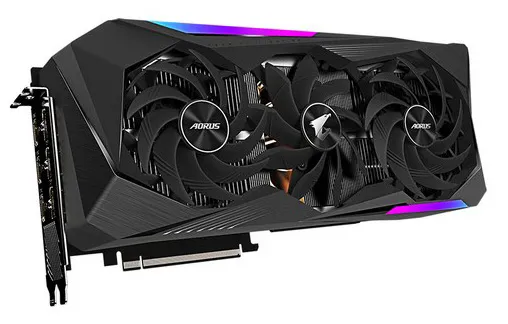 Видеокарта 8Gb Gigabyte RTX3070Ti AORUS MASTER 8G GV-N307TAORUS M-8GD