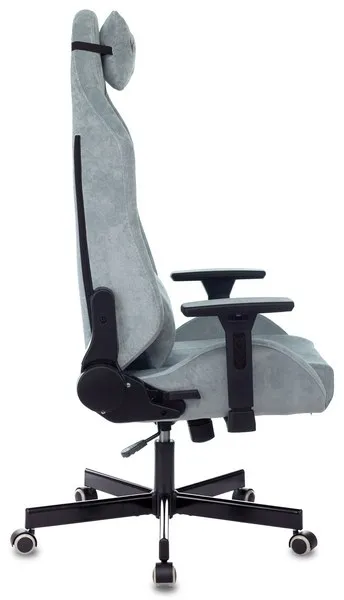 Игровое компьютерное кресло Knight N1 Fabric Light-28 серо-голубой