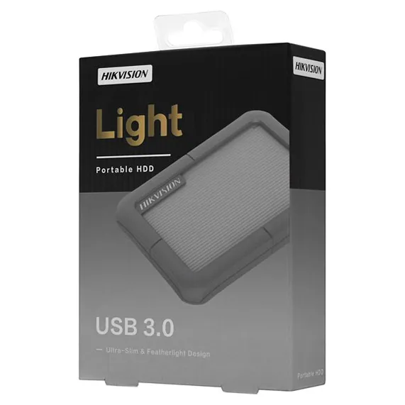 Внешний жесткий диск 2 TB Hikvision T30 HS-EHDD-T30/2T/GRAY/RUBBER