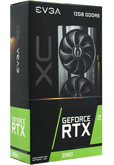 Видеокарта 12 GB EVGA RTX 3060 XC GAMING 12G-P5-3657-KR