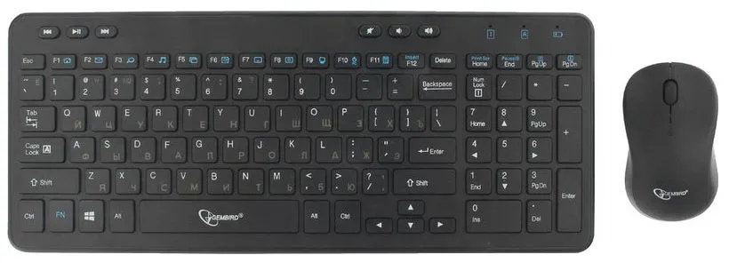 Клавиатура+мышь Gembird KBS-8003 black