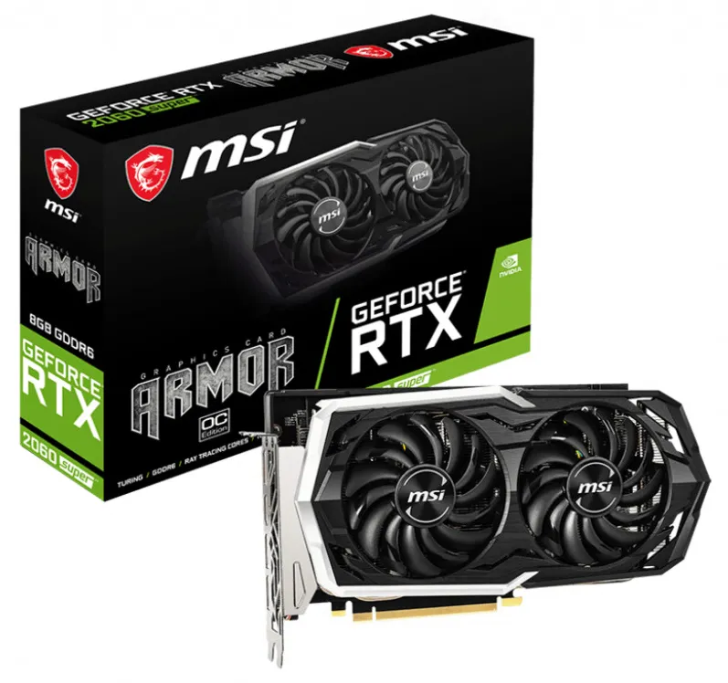 Видеокарта 8GB MSI RTX 2060 SUPER ARMOR OC