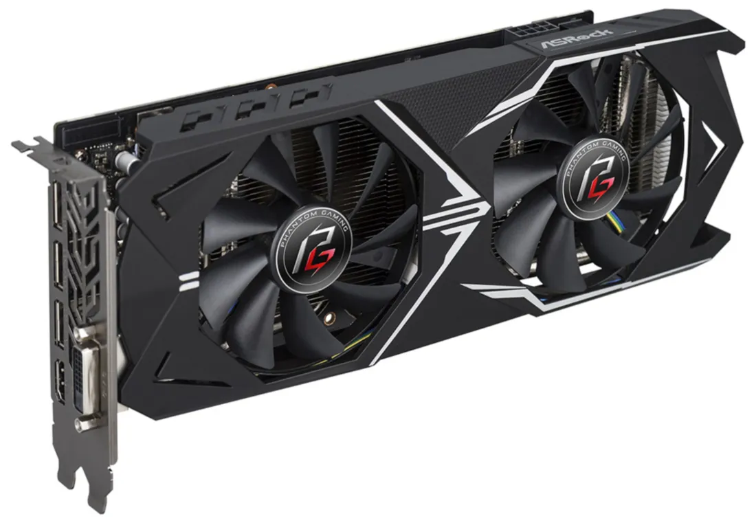 Видеокарта 8 Gb ASRock RX580 PHANTOM GAMING X OC