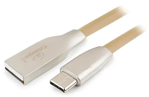 Кабель USB Type A-C Cablexpert CC-G-USBC01Gd-1M