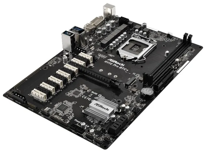 Материнская плата ASRock H110 PRO BTC+