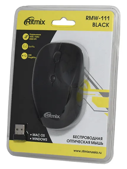 Компьютерная мышь Ritmix RMW-111 black