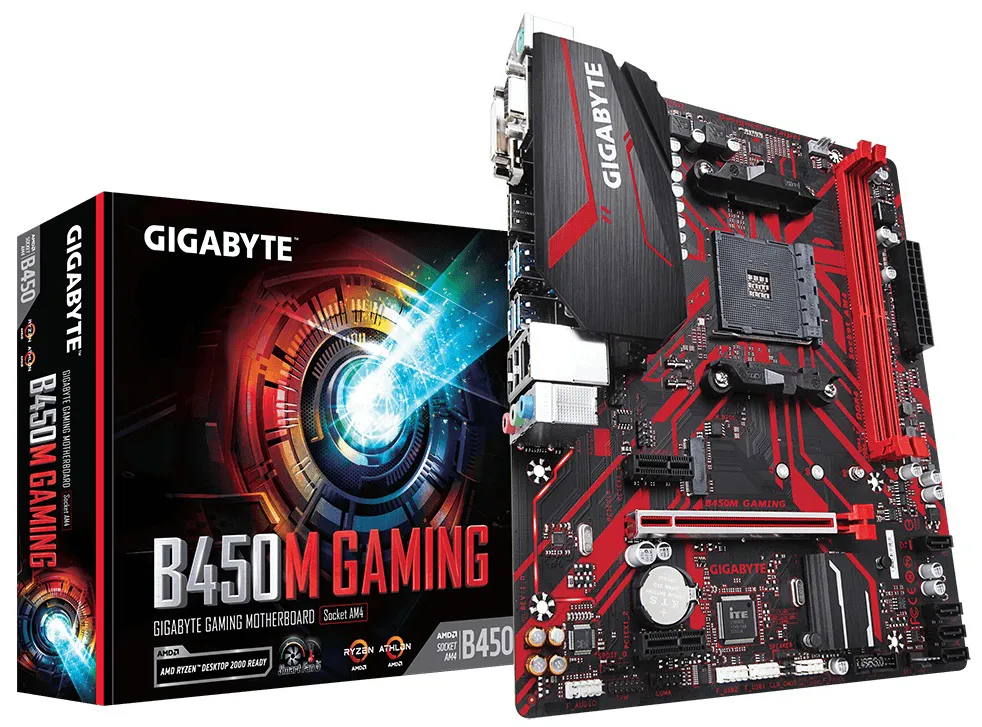 Материнская плата Gigabyte B450M GAMING