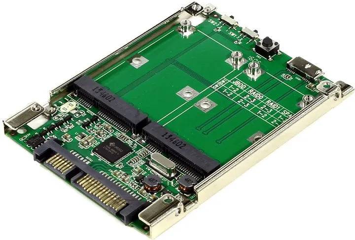 Переходник SSD 2mSATA -> SATA/USB 3.0 Espada 2MSSU