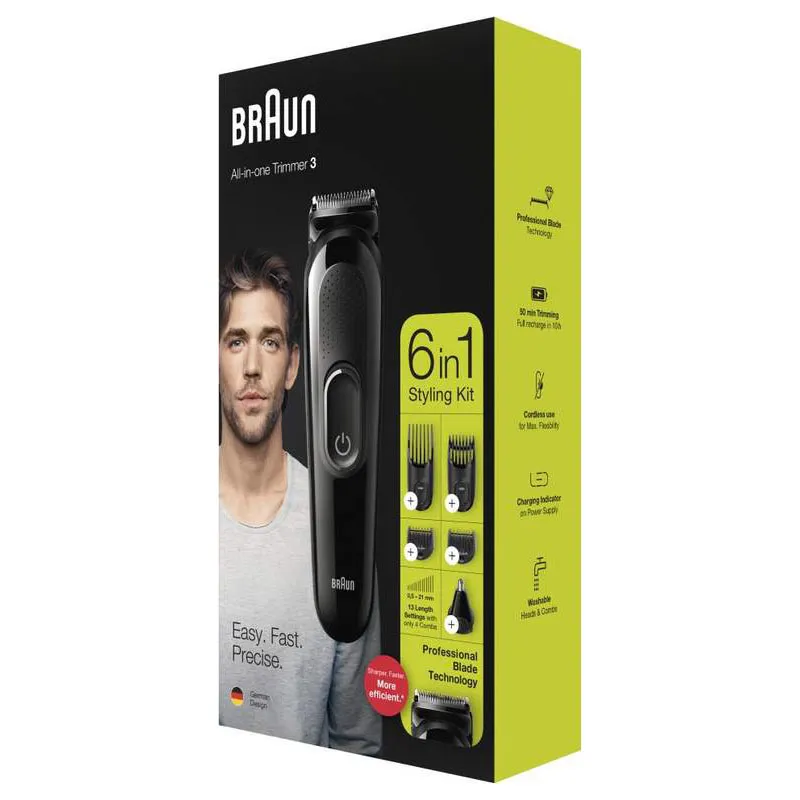 Триммер BRAUN MGK3320 BLK 742171