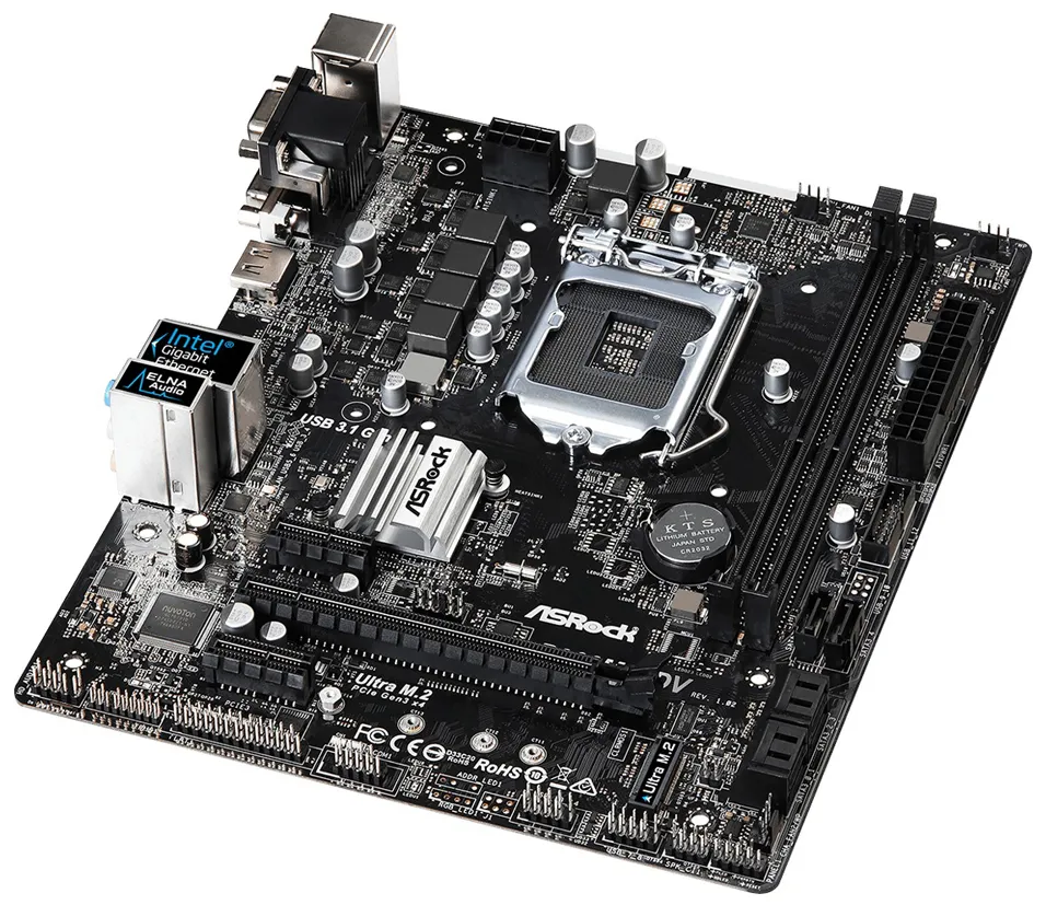 Материнская плата ASRock B360M-HDV