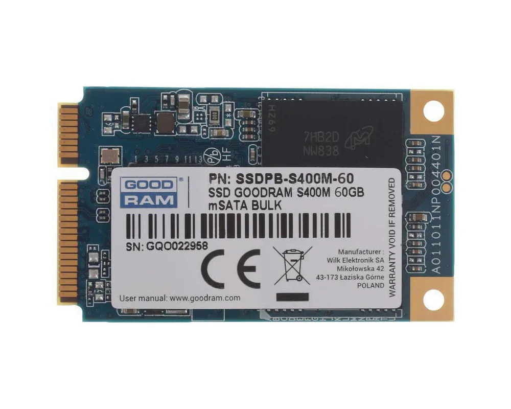 SSD накопитель GoodRam SSDPB-S400M-060mSATA 60 GB