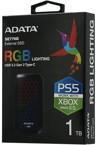 Внешний SSD 1 TB ADATA ASE770G-1TU32G2-CBK Black