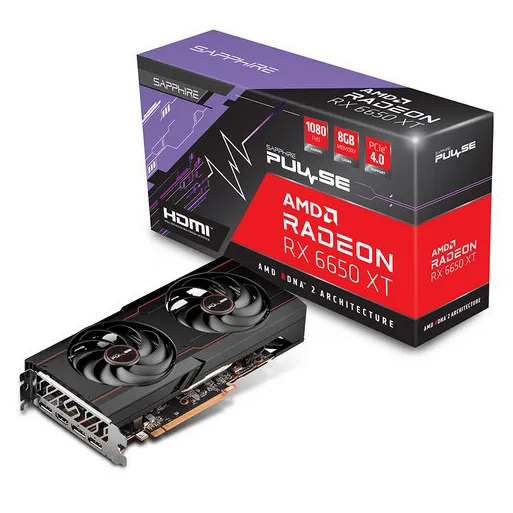 Видеокарта Sapphire PULSE RADEON RX 6650 XT GAMING OC 8G (11319-03-20G)