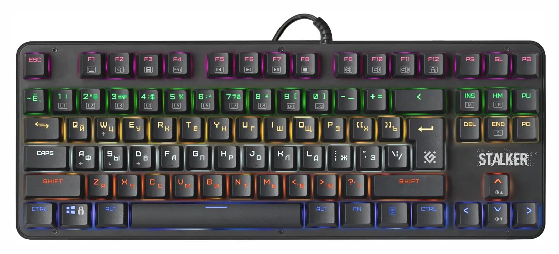 Клавиатура игровая механическая Defender Stalker GK-170L