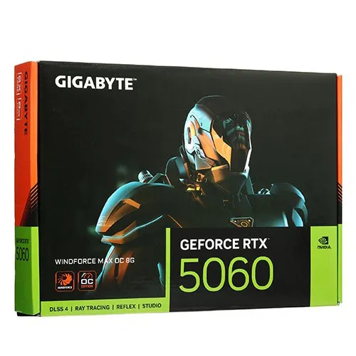 Видеокарта  8 GB Gigabyte RTX 5060 WINDFORСE OC MAX GV-N5060WF2MAX OC-8GD