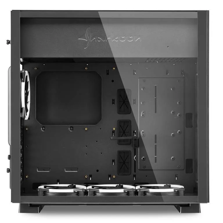 Корпус для ПК Sharkoon PURE STEEL RGB Bk