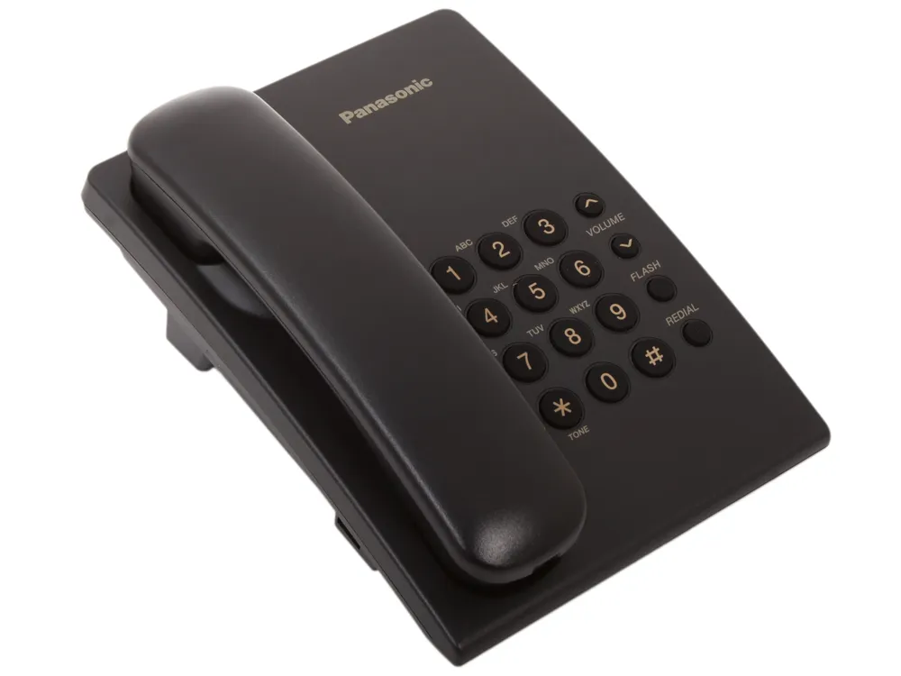 Телефон проводной Panasonic KX-TS2350CAB Black